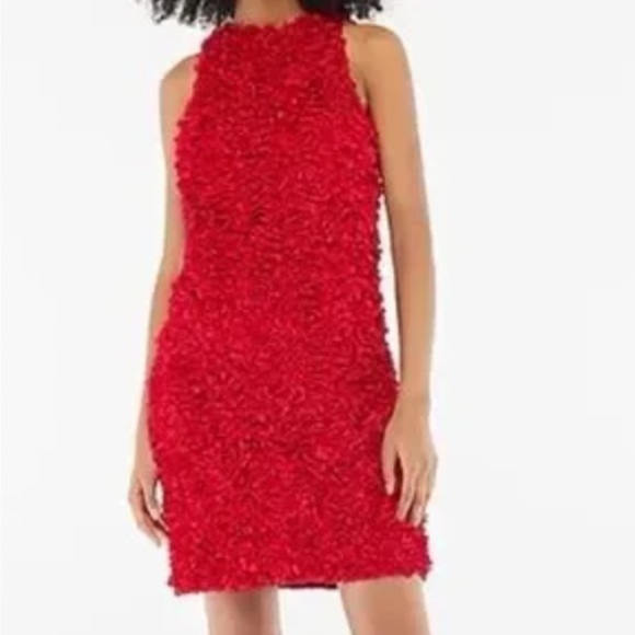 J. Crew Red Rosette Dress size 6 - Picture 5 of 6